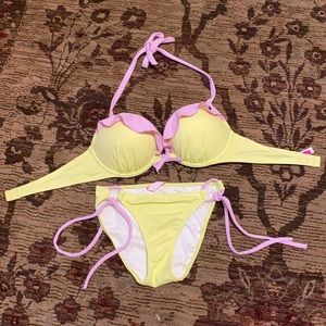 Victoria’s Secret ruffle trim bikini top
